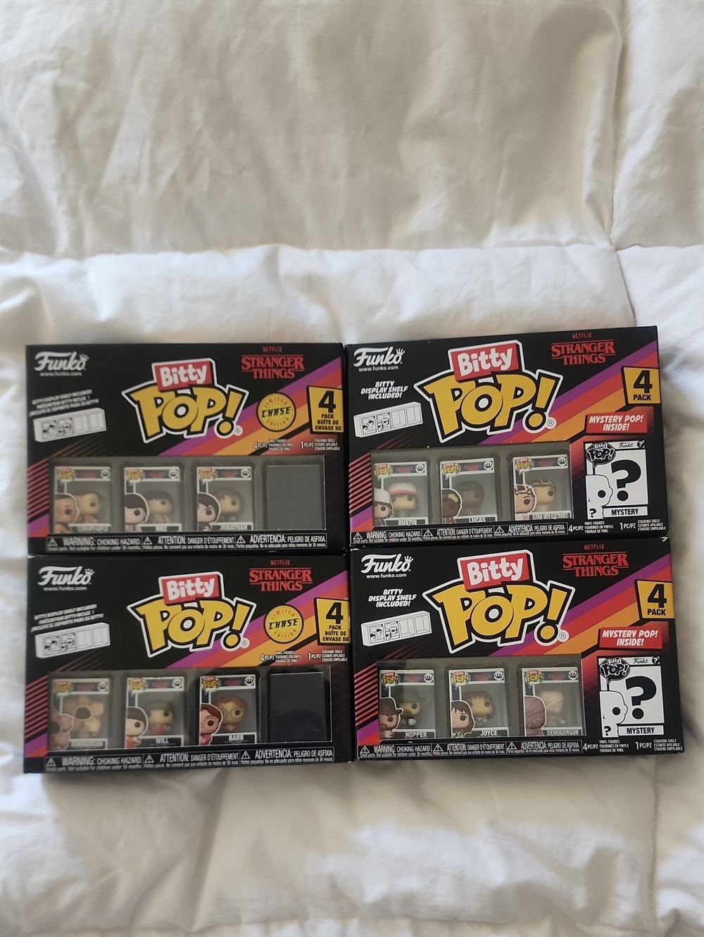 Funko Bitty Pop! Stranger Things 4-Pack Set (4sets)